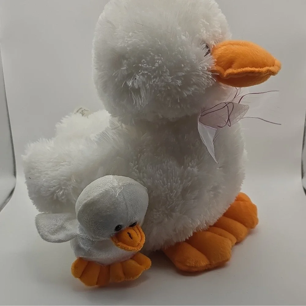 Plush Pals White Duck Stuffed Animal Plush Orange Beak/Feet Easter, Tags, 580301